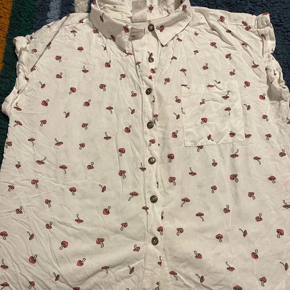 Mushroom Button down